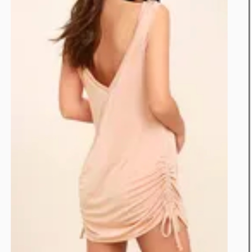 Pink Lulus sheer dress